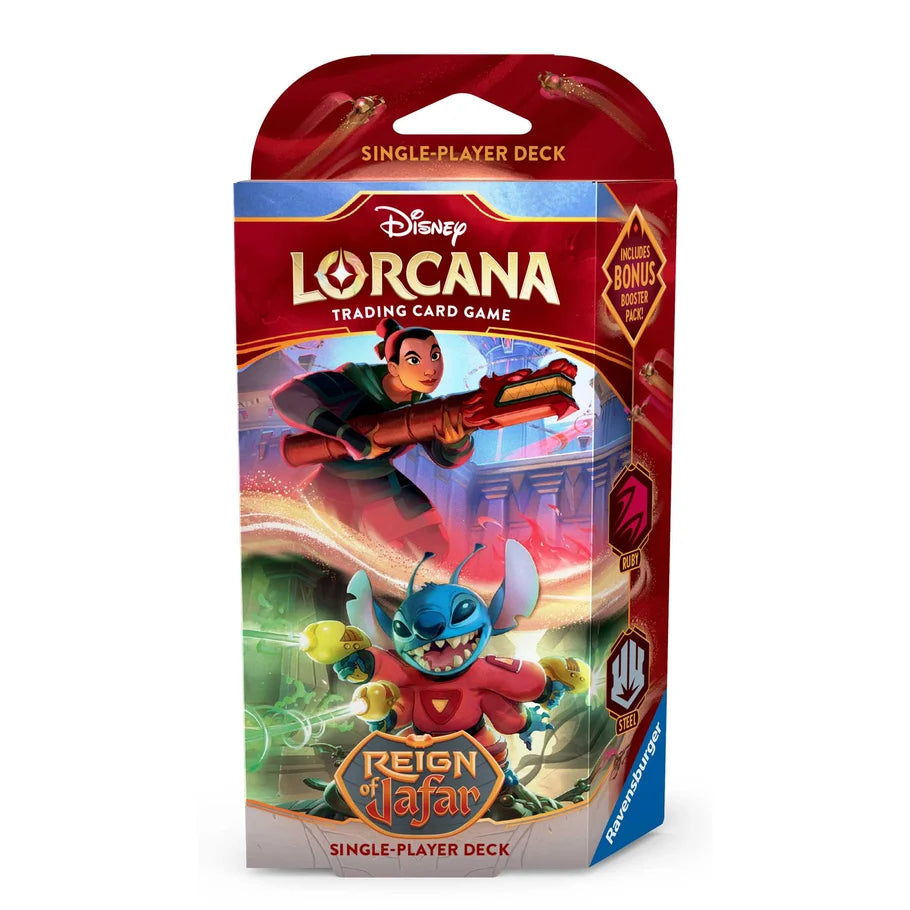 Disney Lorcana Reign of Jafar: Ruby & Steel Starter Deck