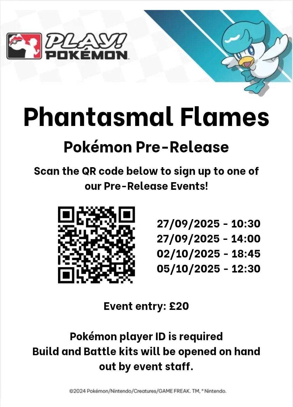 Pokémon phantasmal flames Pre Release