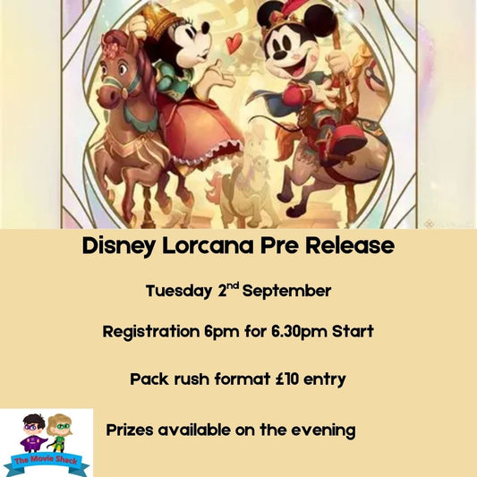 Disney Lorcana Fabled Pre Release 2nd September Pack Rush