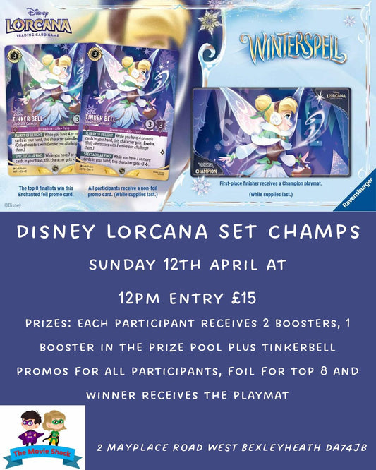 Disney Lorcana Winterspell Set Champs Sunday 12th April 12pm