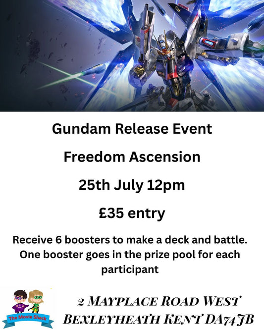 Gundam Freedom Ascension Release Event 25th July 12pm