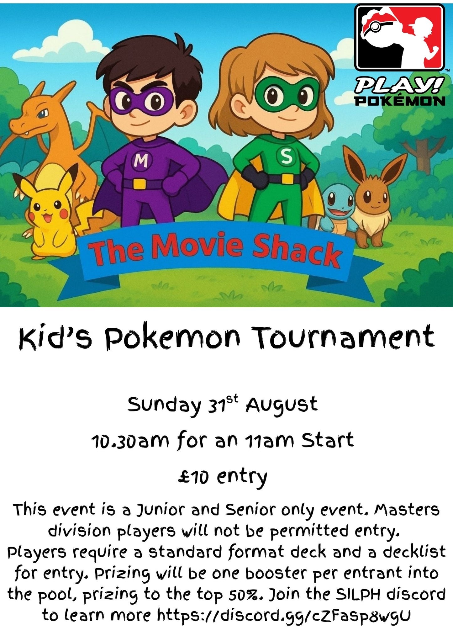 Kid's Pokémon Tournament - Sunday 31st Aug 11am Start