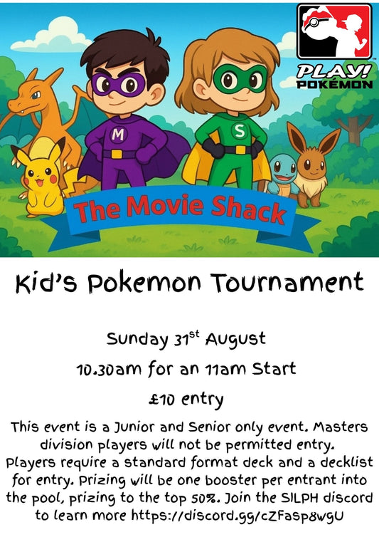 Kid's Pokémon Tournament - Sunday 31st Aug 11am Start