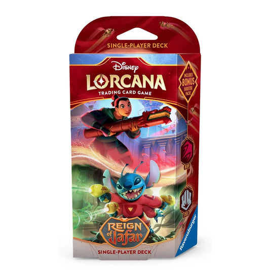 Disney Lorcana Reign of Jafar: Ruby & Steel Starter Deck
