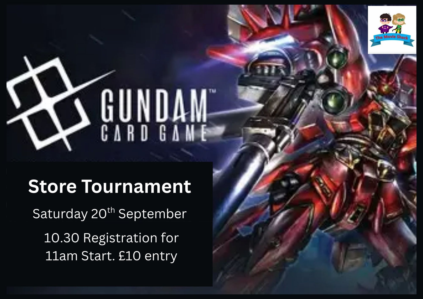 Gundam Store Tournament Saturday 20th September