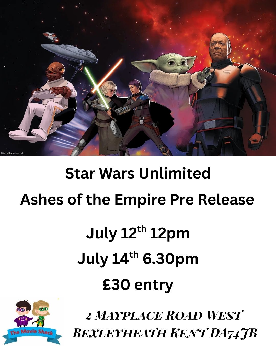Star Wars Unlimited Ashes of the Empire Pre Release