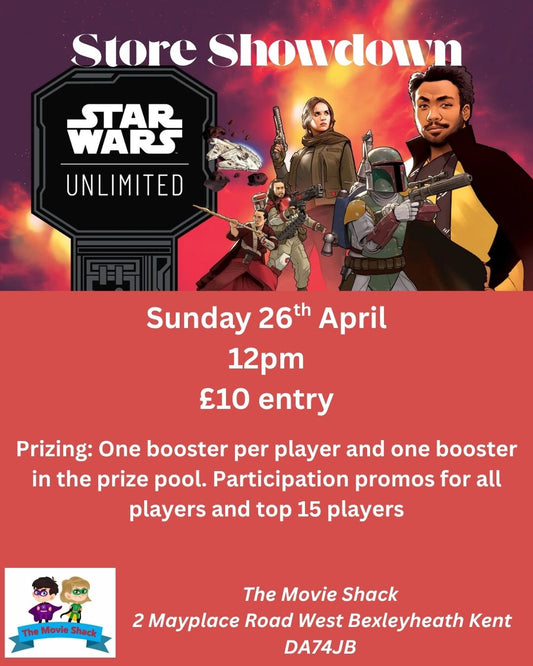 Star Wars Unlimited Store Showdown Sunday 26th April 12pm