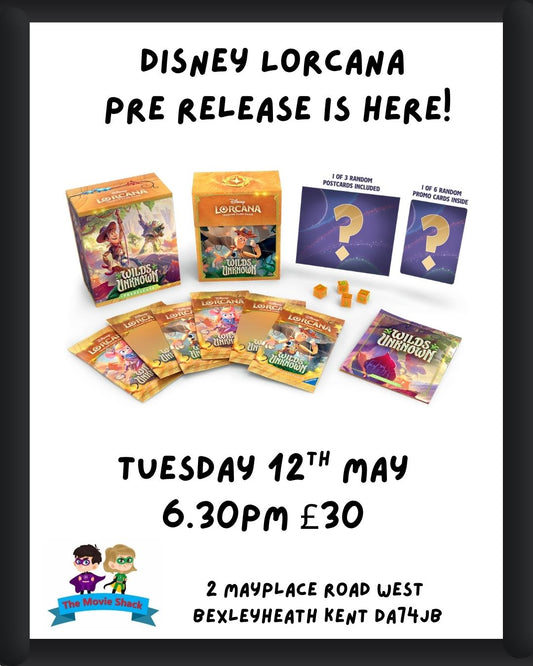 Disney Lorcana Wilds Unknown Pre Release Event Tuesday 12th May 6.30pm