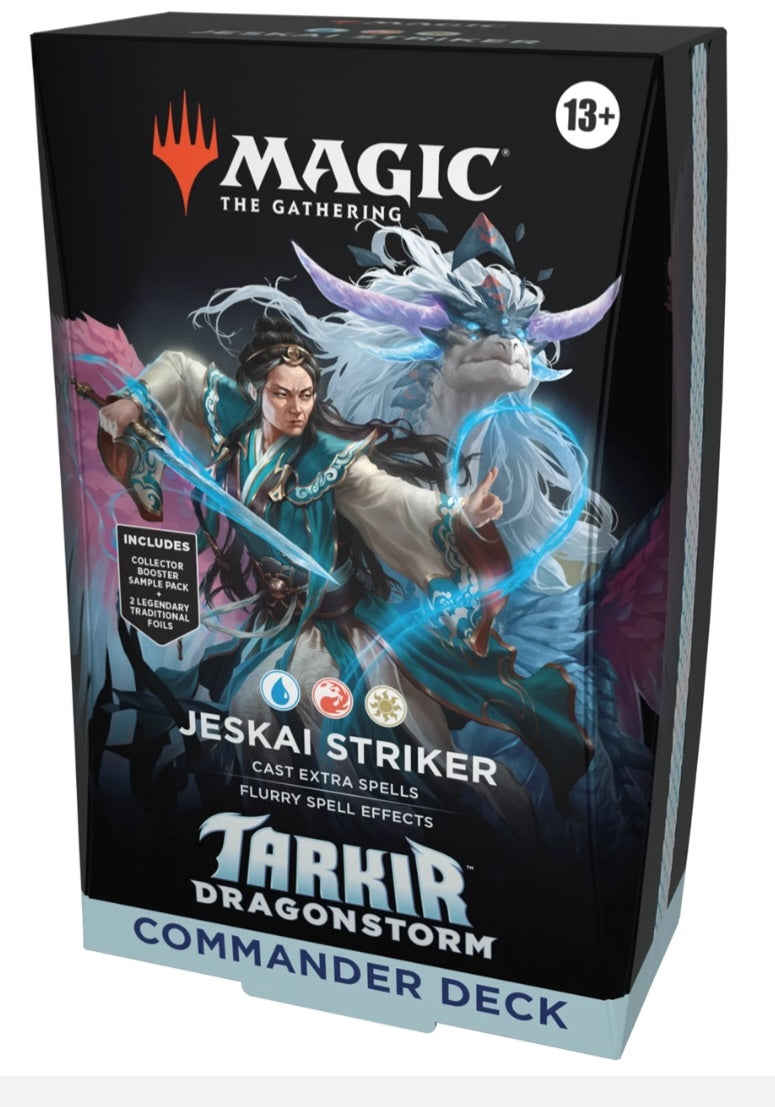 Tarkir Dragonstorm Commander Deck Jeskai Striker Magic The Gathering pre order 11th April 2025